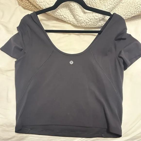 NWOT Lululemon Black Align T-Shirt Tee Size 10 - Picture 4 of 5